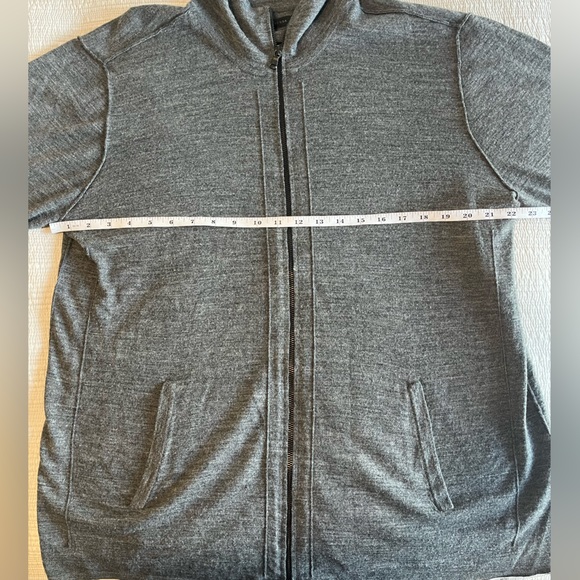 John Varvatos Gray Wool Blend Full-Zip Sweater Men's Size XXL - Picture 10 of 12